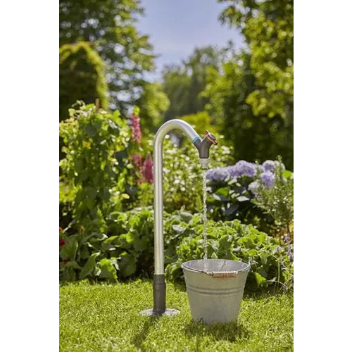 Pipeline Sprinkler System Garden Tap: Rotatable Tap, Anti-splash Tap Connector, Control and Shut-off Valve, Installed Without Tools (08252-20)