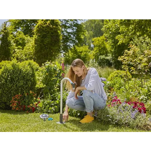 Pipeline Sprinkler System Garden Tap: Rotatable Tap, Anti-splash Tap Connector, Control and Shut-off Valve, Installed Without Tools (08252-20)