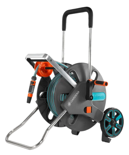 Dévidoir CleverRoll L Easy équipé, enrouleur de tuyau, 50 m de tuyau (1/2 pouce)