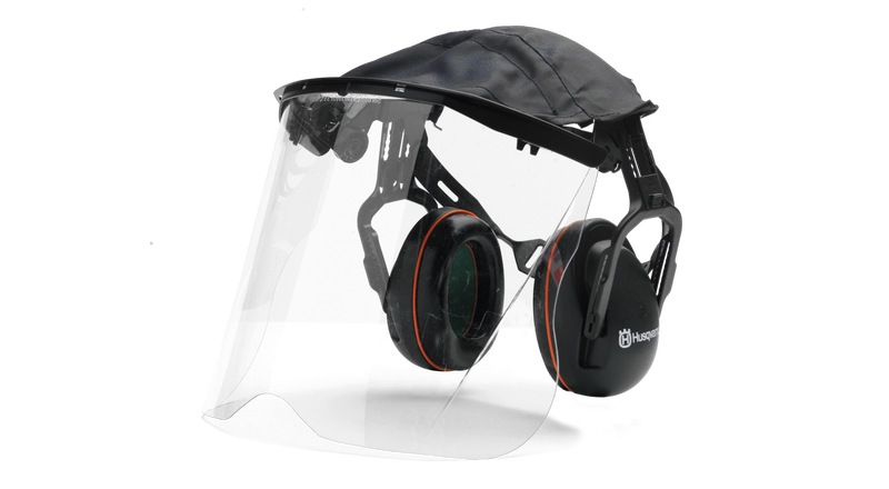 Protège-oreilles avec visière grillagée